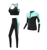 Quick dry women sportswear 4PCS set fitness gym yoga clothing