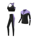 Quick dry women sportswear 4PCS set fitness gym yoga clothing