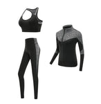 Quick dry women sportswear 4PCS set fitness gym yoga clothing