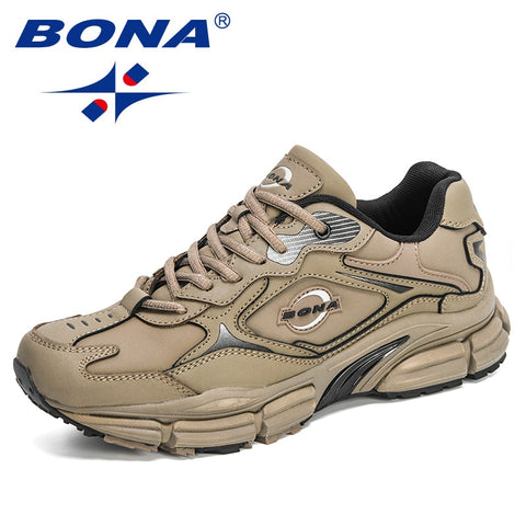 New Designers Popular Action Leather Men Sneakers Outdoor Shoes