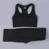 Women Seamless Yoga Set Fitness Sports Suits GYM Cloth Yoga Long Sleeve Shirts