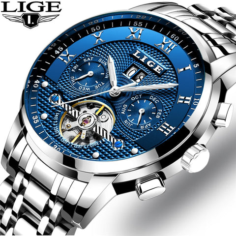 Business Automatic Mechanical Watch Men Casual Waterproof Watch