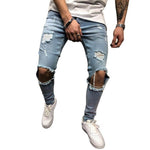 New Men Ripped holes jeans