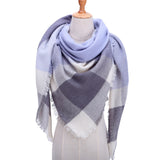 spring winter women scarf plaid warm cashmere scarves shawls luxury brand neck bandana  pashmina lady wrap