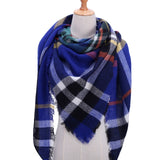 spring winter women scarf plaid warm cashmere scarves shawls luxury brand neck bandana  pashmina lady wrap