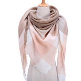 spring winter women scarf plaid warm cashmere scarves shawls luxury brand neck bandana  pashmina lady wrap