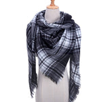 spring winter women scarf plaid warm cashmere scarves shawls luxury brand neck bandana  pashmina lady wrap