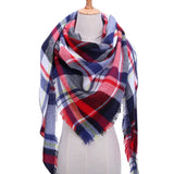 spring winter women scarf plaid warm cashmere scarves shawls luxury brand neck bandana  pashmina lady wrap