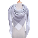 spring winter women scarf plaid warm cashmere scarves shawls luxury brand neck bandana  pashmina lady wrap