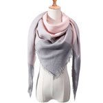 spring winter women scarf plaid warm cashmere scarves shawls luxury brand neck bandana  pashmina lady wrap