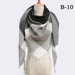 spring winter women scarf plaid warm cashmere scarves shawls luxury brand neck bandana  pashmina lady wrap