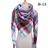 spring winter women scarf plaid warm cashmere scarves shawls luxury brand neck bandana  pashmina lady wrap