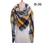 spring winter women scarf plaid warm cashmere scarves shawls luxury brand neck bandana  pashmina lady wrap