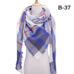 spring winter women scarf plaid warm cashmere scarves shawls luxury brand neck bandana  pashmina lady wrap