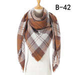 spring winter women scarf plaid warm cashmere scarves shawls luxury brand neck bandana  pashmina lady wrap