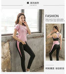 Quick dry women sportswear 4PCS set fitness gym yoga clothing