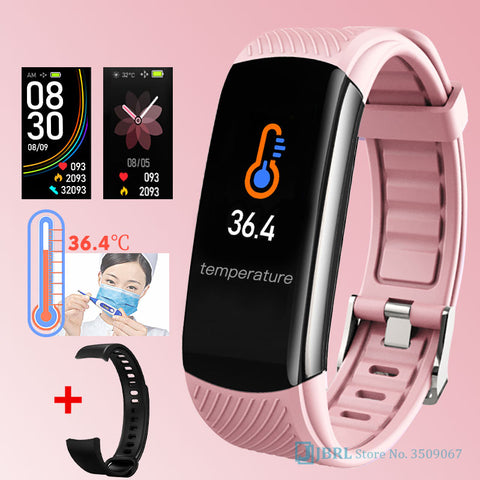 Smart Watch Women Men Body Temperature SmartWatch Fitness