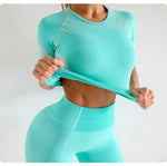 Seamless Yoga Set Women Gym Workout Clothes