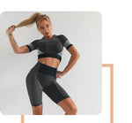 Seamless Yoga Set Women Gym Workout Clothes