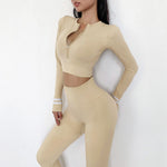 Seamless Suit Sportwear Workout Gym Running Tracksuit