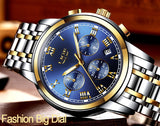 New Watches Men Luxury Brand Chronograph Male Sport Watches Waterproof