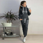 Casual 2 Piece Set Women Tracksuit Autumn Spring Hoodies