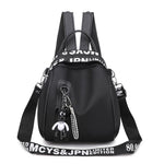 New Waterproof Nylon Women Backpack Zipper School Bags