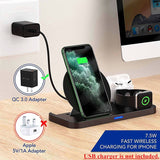 EKSPRAD 3 in 1 Wireless Charging 15W Fast Wireless Charger