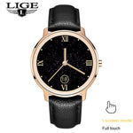 LIGE New Smart watch Ladies Full Touch Screen Sports Fitness watch