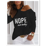 T-shirt Fashion Letter Printed Top Round Neck Funny T-shirt