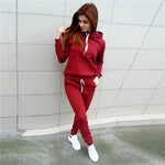 Casual 2 Piece Set Women Tracksuit Autumn Spring Hoodies