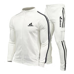 Sports Pants Suit Striped Running Gym Basketball Jogging 2-Piece Set