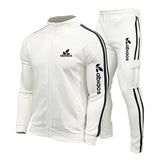 Sports Pants Suit Striped Running Gym Basketball Jogging 2-Piece Set