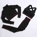 Sport bras top Long sleeve Women Sportswear Suit