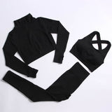 Sport bras top Long sleeve Women Sportswear Suit