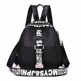 New Waterproof Nylon Women Backpack Zipper School Bags