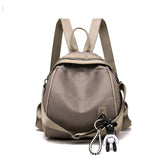 New Waterproof Nylon Women Backpack Zipper School Bags