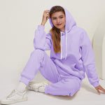 Hoodies+Pants Sport Suit Female Winter Warm Sweatshirt Suit for Woman