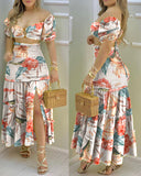 Women&#39;s Long Skirt Suit, 2022 for Summer Vacation