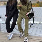 women Sweatpants Trousers Outfits Solid Casual Tracksuit