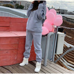 women Sweatpants Trousers Outfits Solid Casual Tracksuit