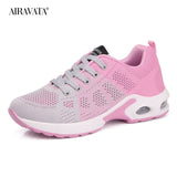 Women Light Lace Up Running Shoes Lady Outdoor Breathable Air Cushion shoes