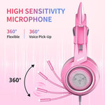 Cute PS4 Phone PC With Microphone 3.5mm Gaming Phone PS4 Overear Gamer G951s Pink