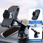 Dashboard Phone Holder for Car【360° Widest View】9in Flexible Long Arm,