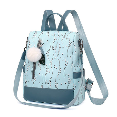 Fashion Women Backpacks Flower Print Ladies School Backpack