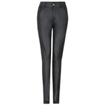 Women Pants All Match Stretchy Close Fit Faux Leather Girl Pants for Lady