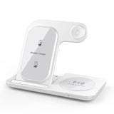 Qi Wireless Charger Stand For iPhone 13 12 11 XS XR 8 3 In 1 15W Fast Charging